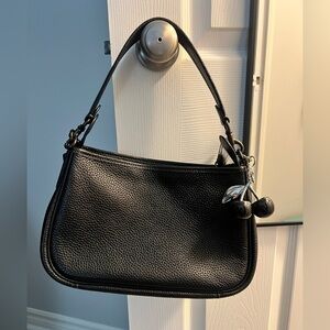 Coach Black Leather Shoulder Bag